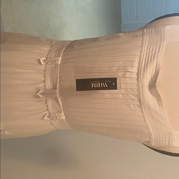 WHBM Elegant White Button-Down Dress - Picture 4 of 5